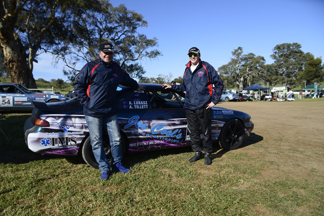 Mitchell Lukasz Racing with Dad